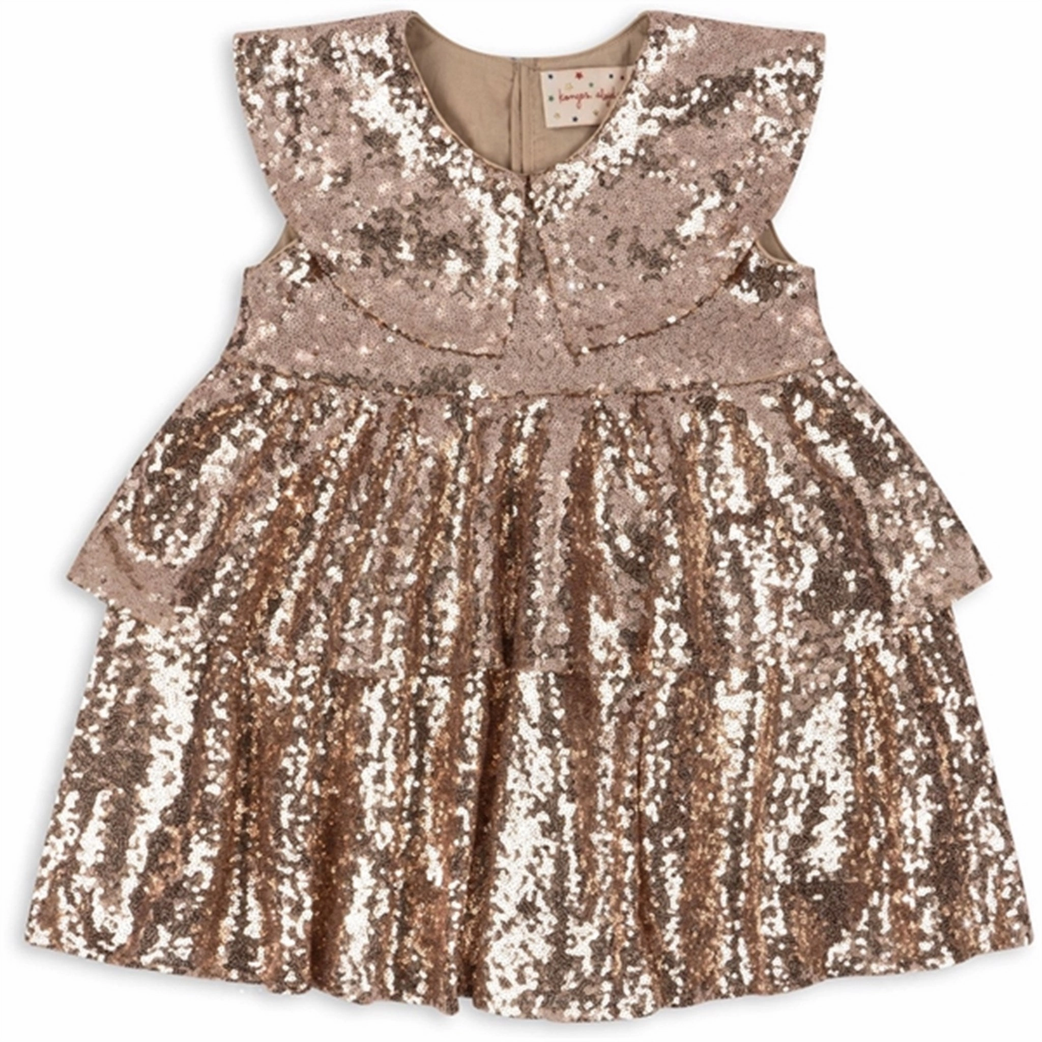 Smooth Look Picture Perfect Konges Sl?jd Gold Blush Starla Sequin Dress
