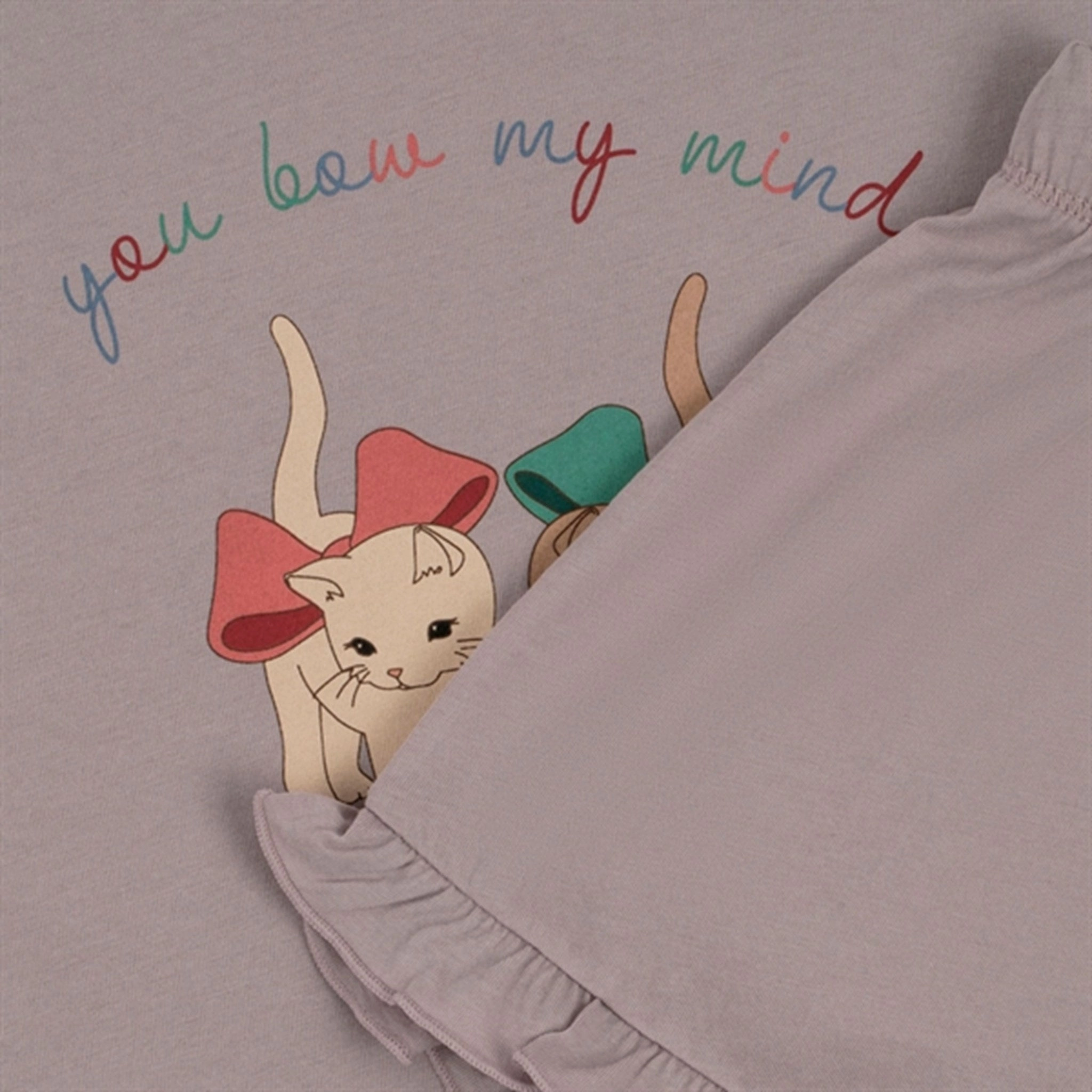 Ultra Soft Lining Printed design Konges Sl?jd Gull Gray Famo Frill Set