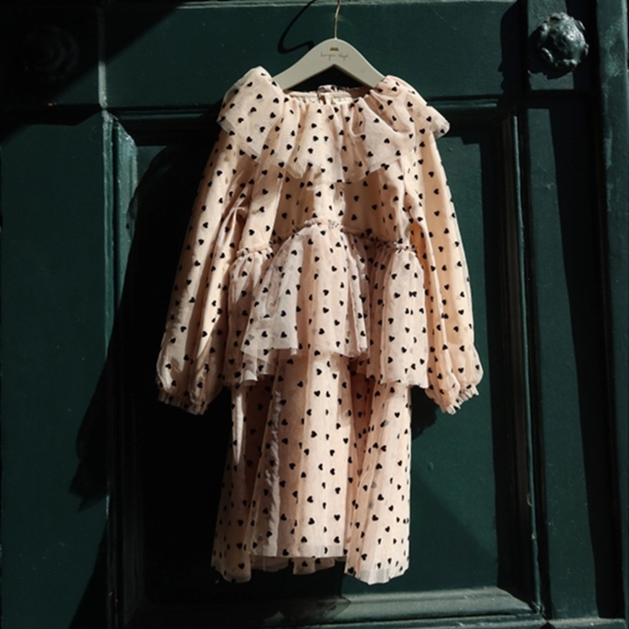 Konges Sl?jd Heart Veludo Dress Fresh Texture Romance Glow