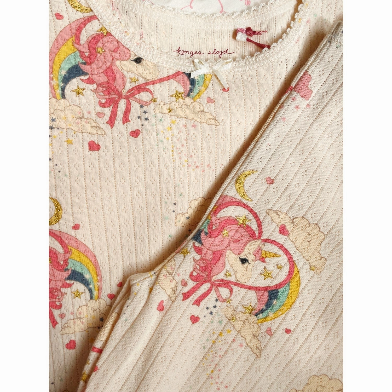 Konges Sl?jd Horn Stars Minnie Glitter Blouse Gots Vintage Wash Refined Aesthetic