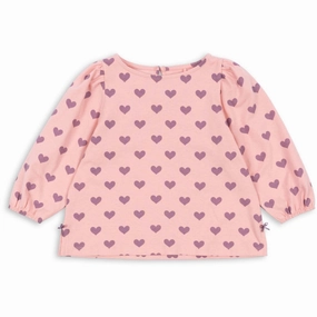 All Day Comfort Tech Stretchable Cloth Konges Sl?jd Hortensia Coeur Drey Slit Blouse GOTS