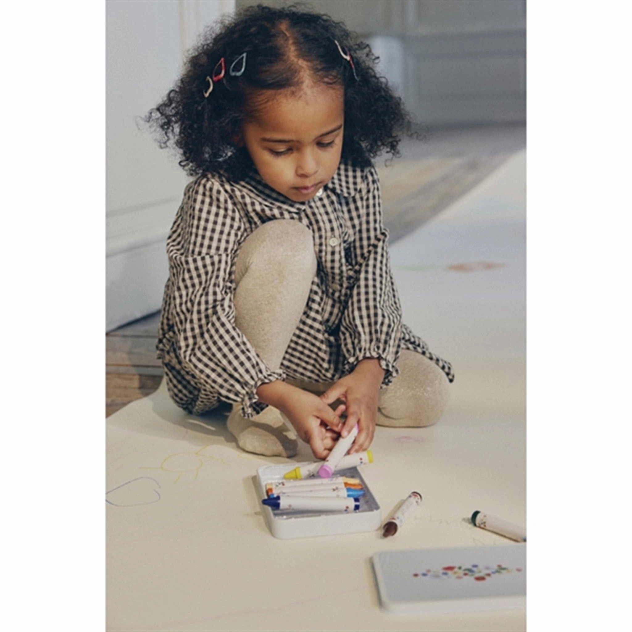 Air Layer Lace Accent Konges Sl?jd Java Check Navida Collar Dress