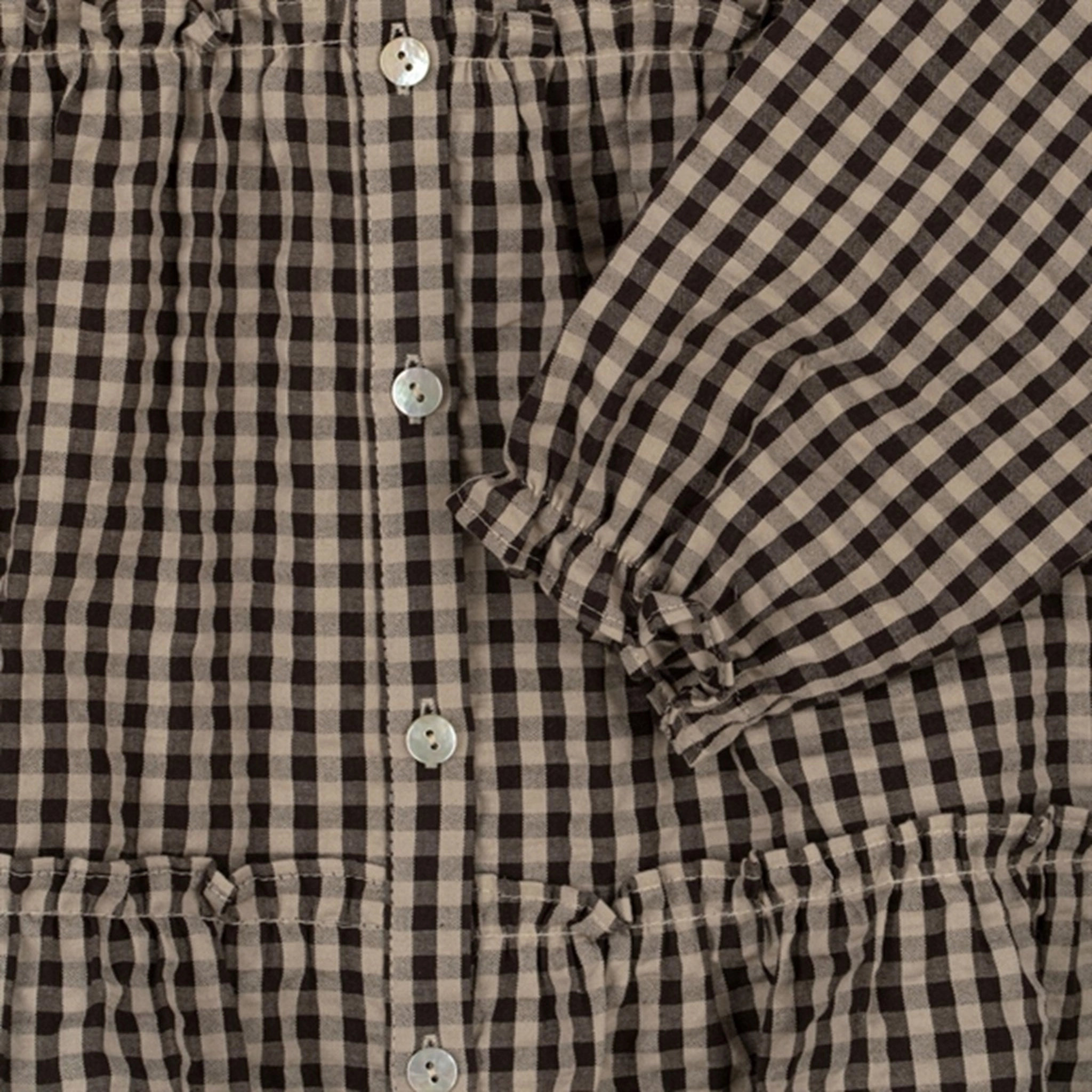 Konges Sl?jd Java Check Navida Collar Dress Countryside-Style