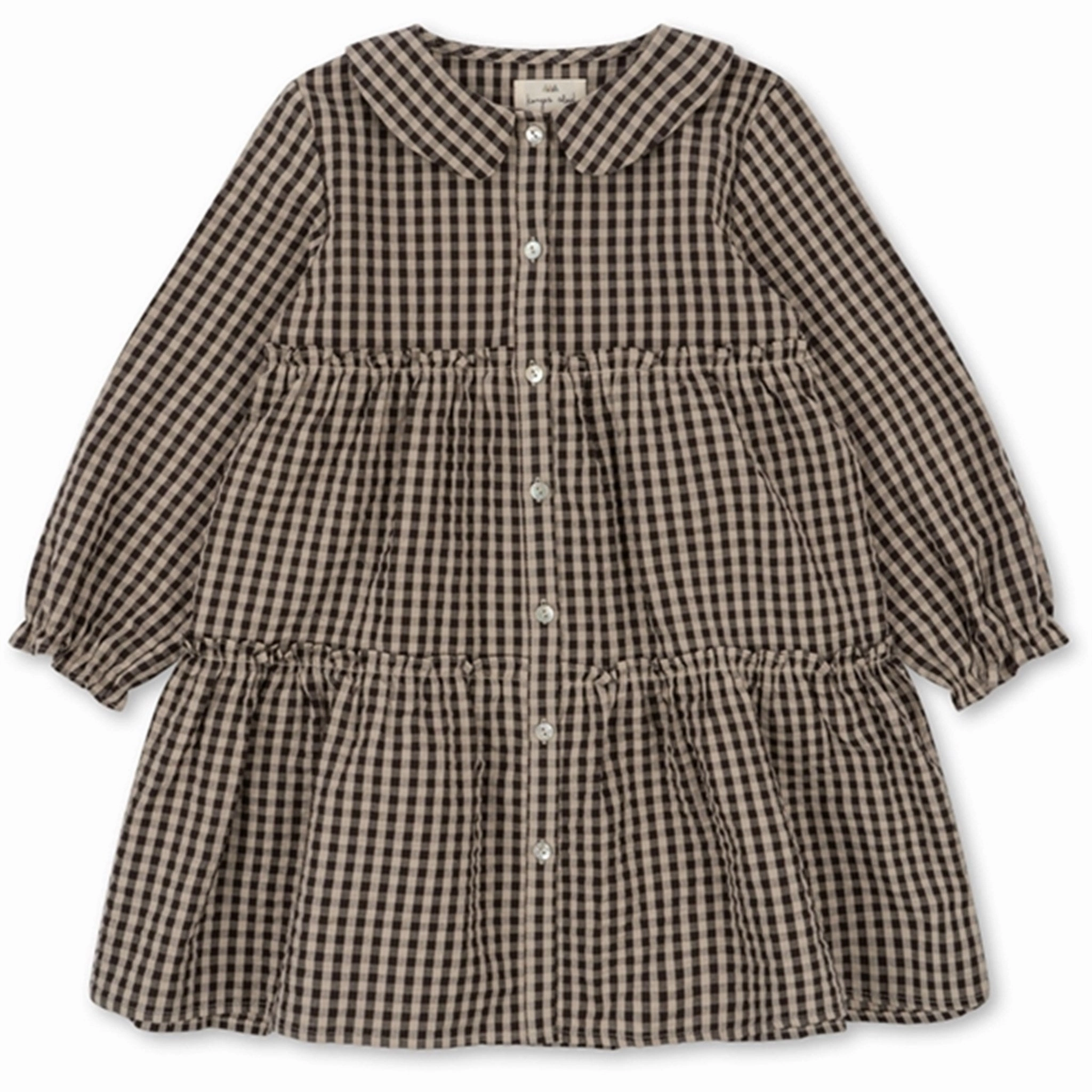 Casual-Look Konges Sl?jd Java Check Navida Collar Dress