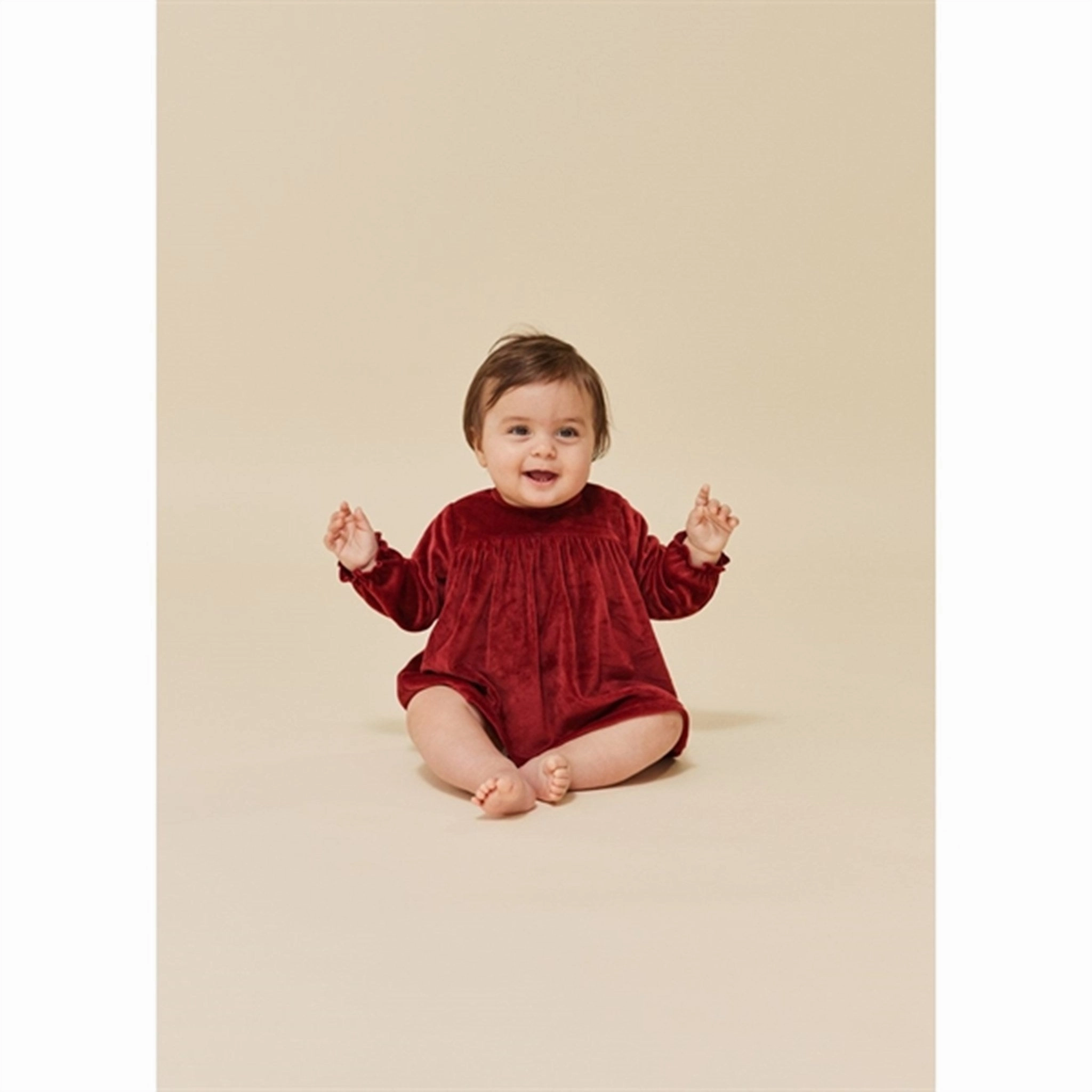 Konges Sl?jd Jolly Red Jingle Romper Dress Year Round