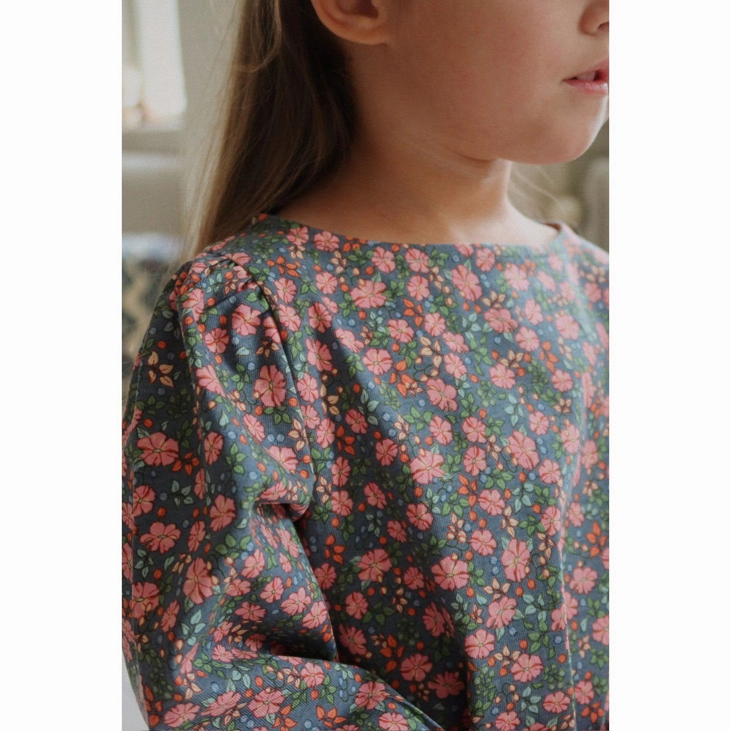 Flexible Shoulder Panels Konges Sl?jd Kyoto Drey Slit Blouse GOTS