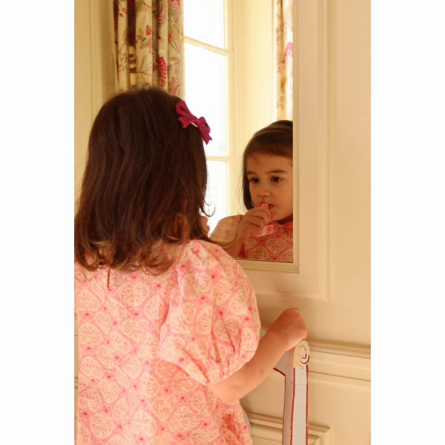 Errand Ready Anti Pilling Finish Konges Sl?jd Lacy Pink Ava Ss Blouse Gots