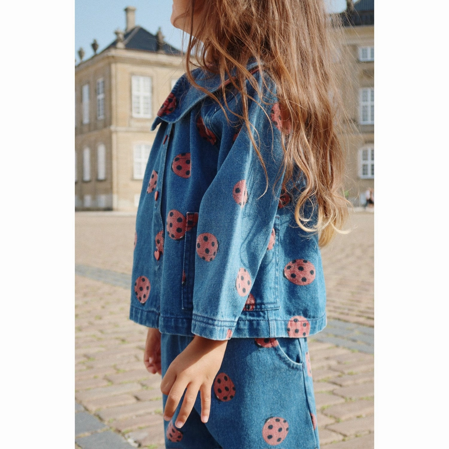 Tagless Design Konges Sl?jd Ladybug Magot Ladybug Denim Shirt Gots