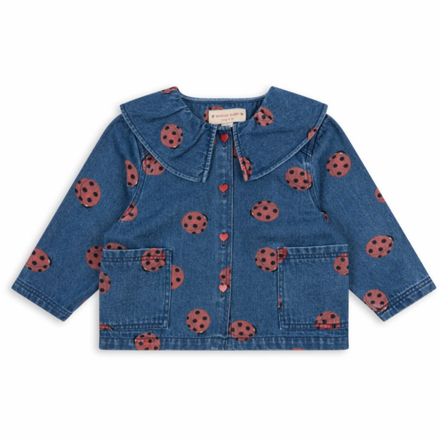Konges Sl?jd Ladybug Magot Ladybug Denim Shirt Gots Stretch Fabric