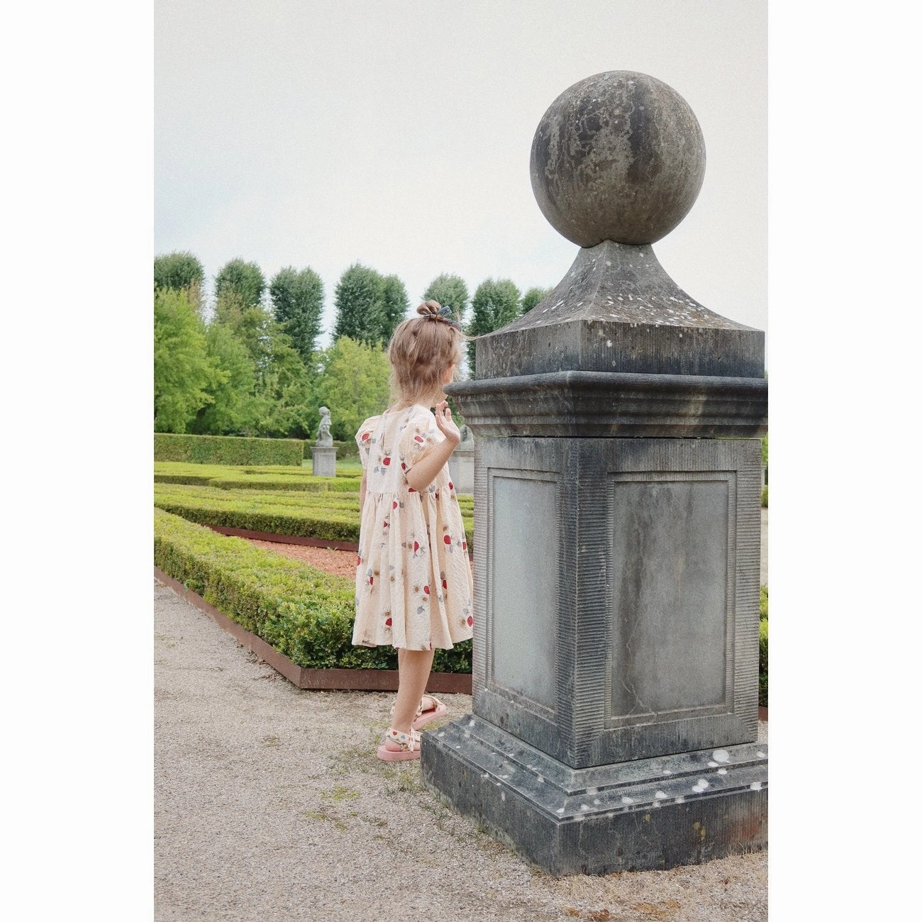 Konges Sl?jd Ladybug Vida Puff?rmer Dress Drapey Fabric