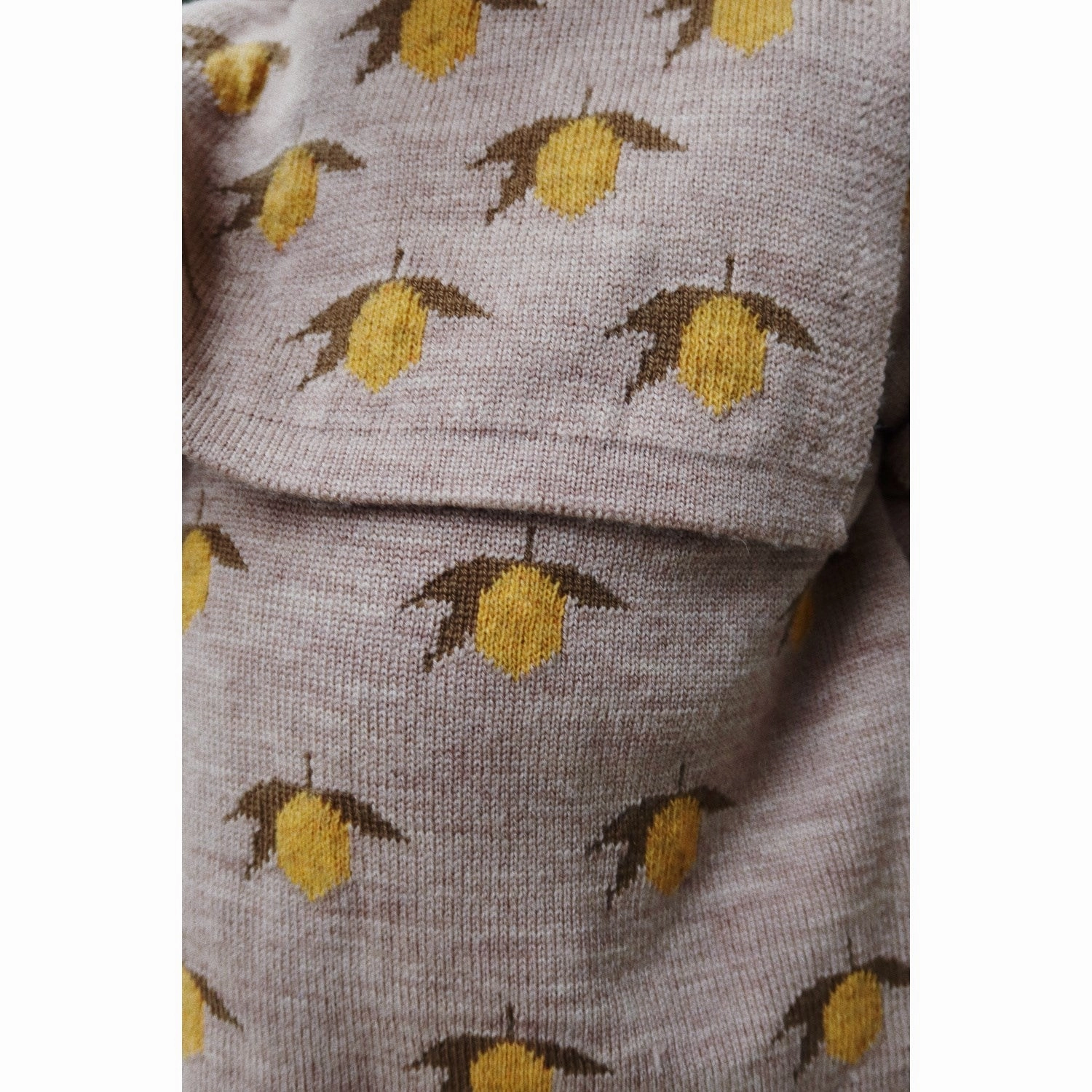 Konges Sl?jd Lemon Belou Lemon Knit Blouse Double Stitched Hems