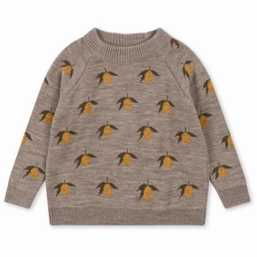 Tear Resistant Reinforcement Must-Have Item Konges Sl?jd Lemon Belou Lemon Knit Blouse