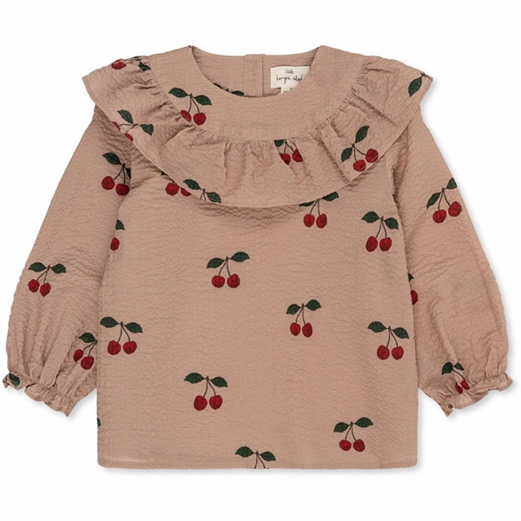 Konges Sl?jd Ma Grande Cerise Blush Lunella Blouse Quick Dry Technology Flex Fit Collar