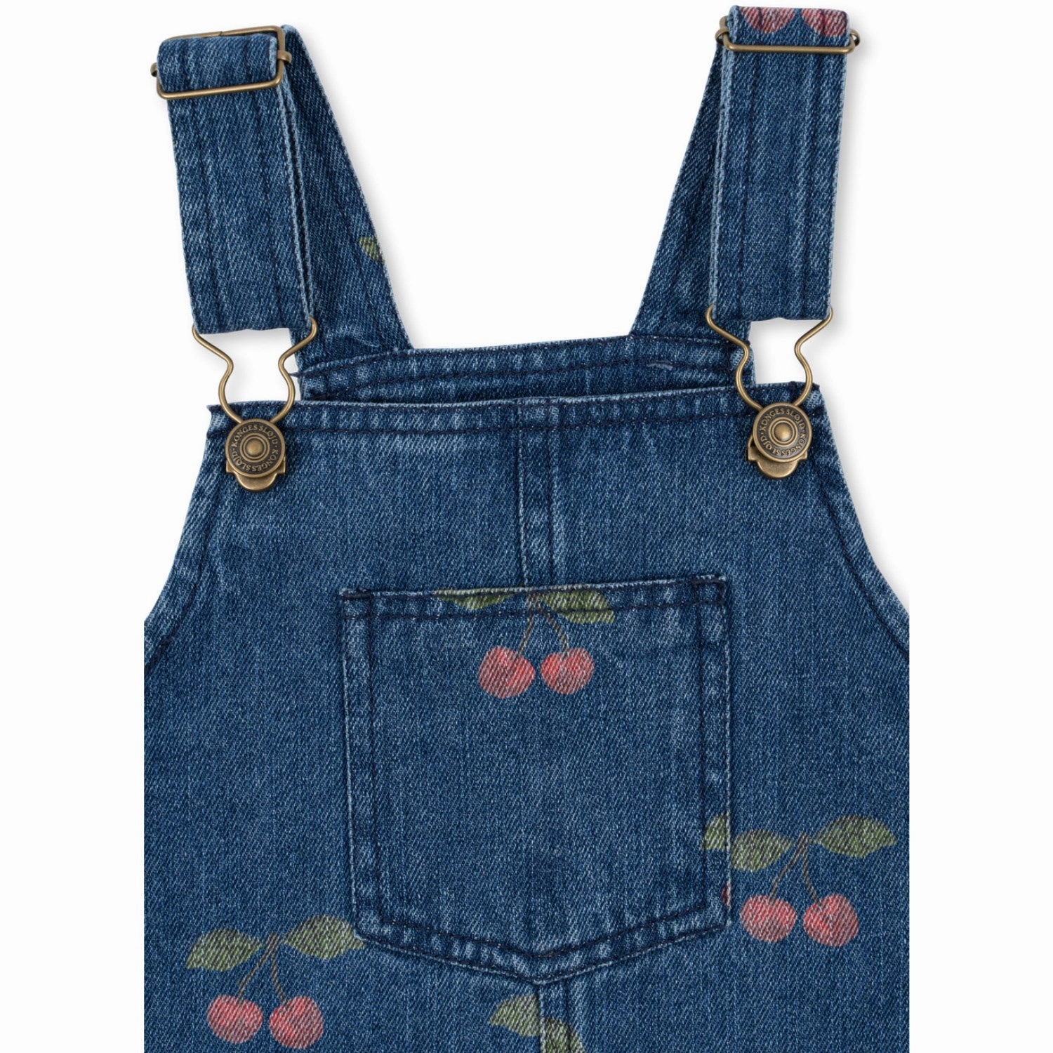 Konges Sl?jd Ma Grande Cerise Denim Magot Overall Dress Gots Occasion Ready