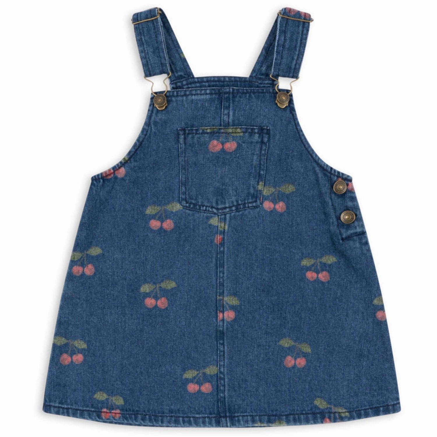 Soft Harmony Konges Sl?jd Ma Grande Cerise Denim Magot Overall Dress Gots
