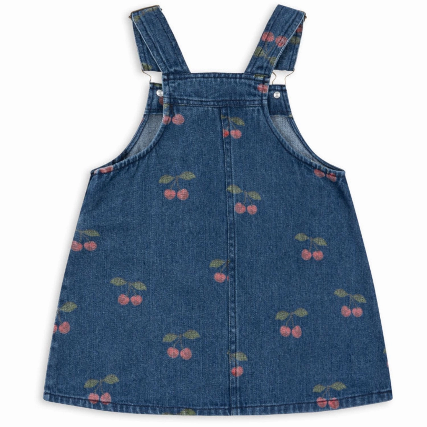 Perfect Layering Smooth Texture Konges Sl?jd Ma Grande Cerise Denim Magot Overall Dress Gots