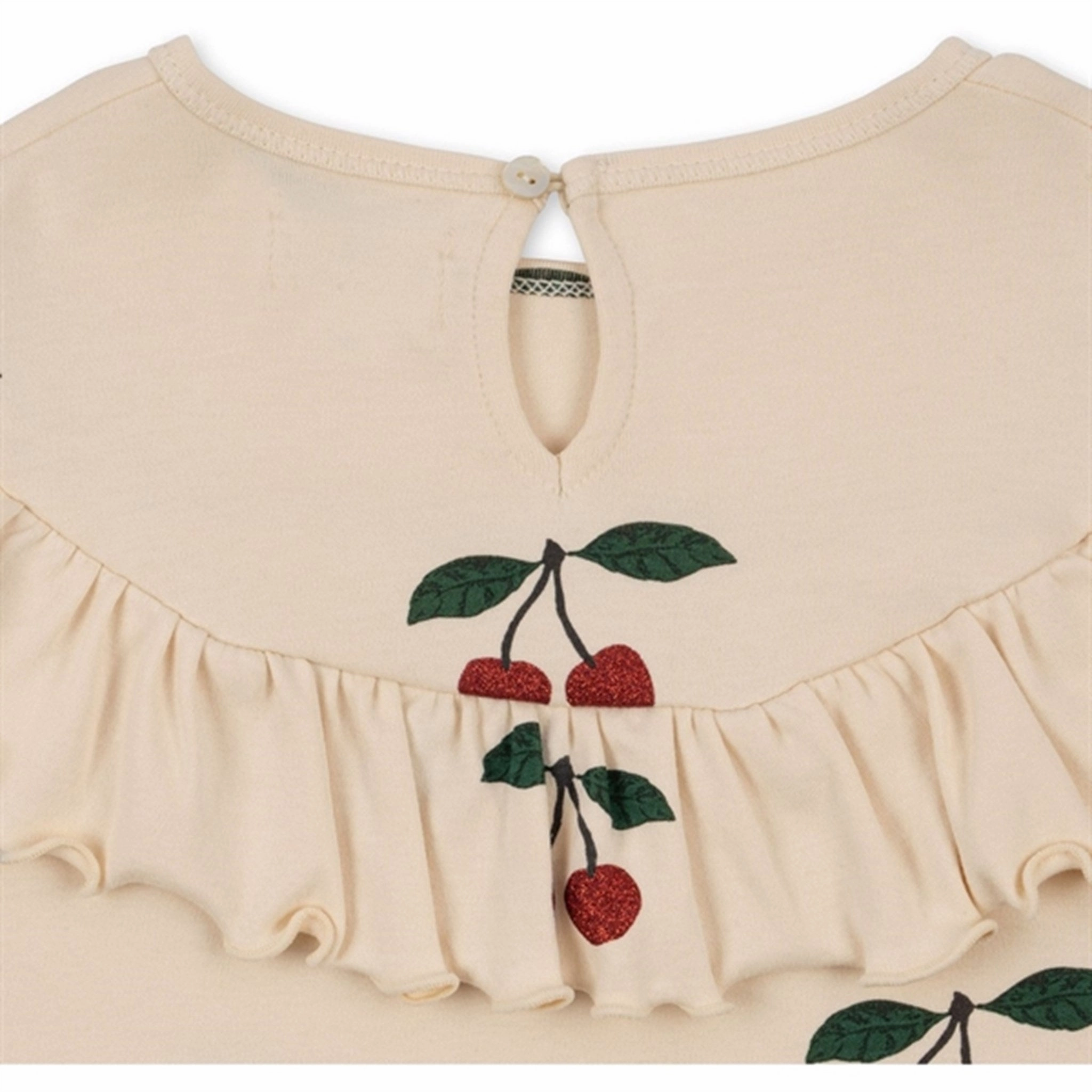 Premium Finish vacation wear Konges Sl?jd Ma Grande Cerise Glitter Malli Glitter Blouse