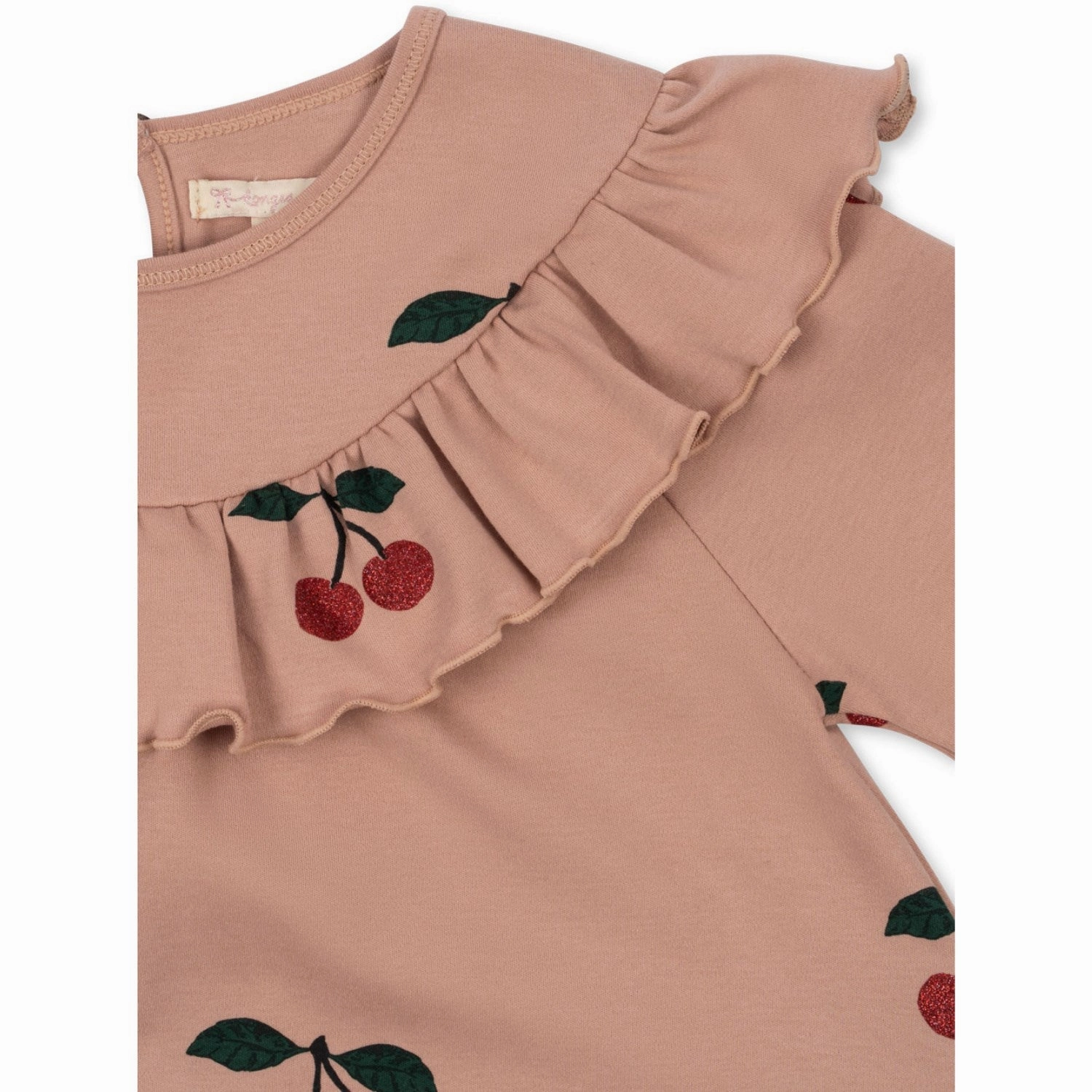 Loose style Modern Look Konges Sl?jd Ma Grande Cerise Glitter Mellow Malli Cherry Glitter Blouse Gots