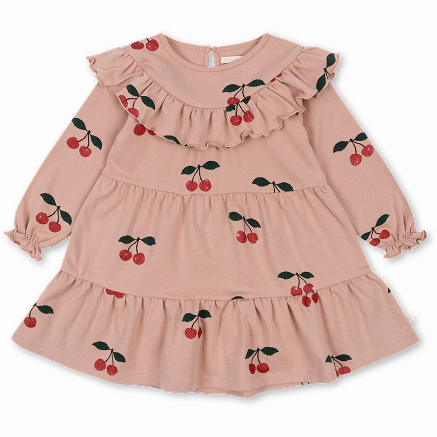 Comfort and Elegance Konges Sl?jd Ma Grande Cerise Glitter Mellow Malli Cherry Glitter Dress Gots