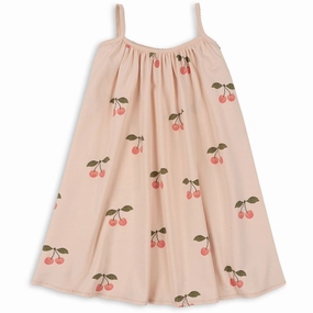 Konges Sl?jd Ma Grande Cerise Pink Basis Strop Dress Soft-touch