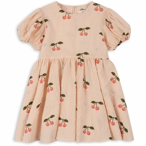 Konges Sl?jd Ma Grande Cerise Pink Vida Puff?rmer Dress Contemporary Layer Easy Movement