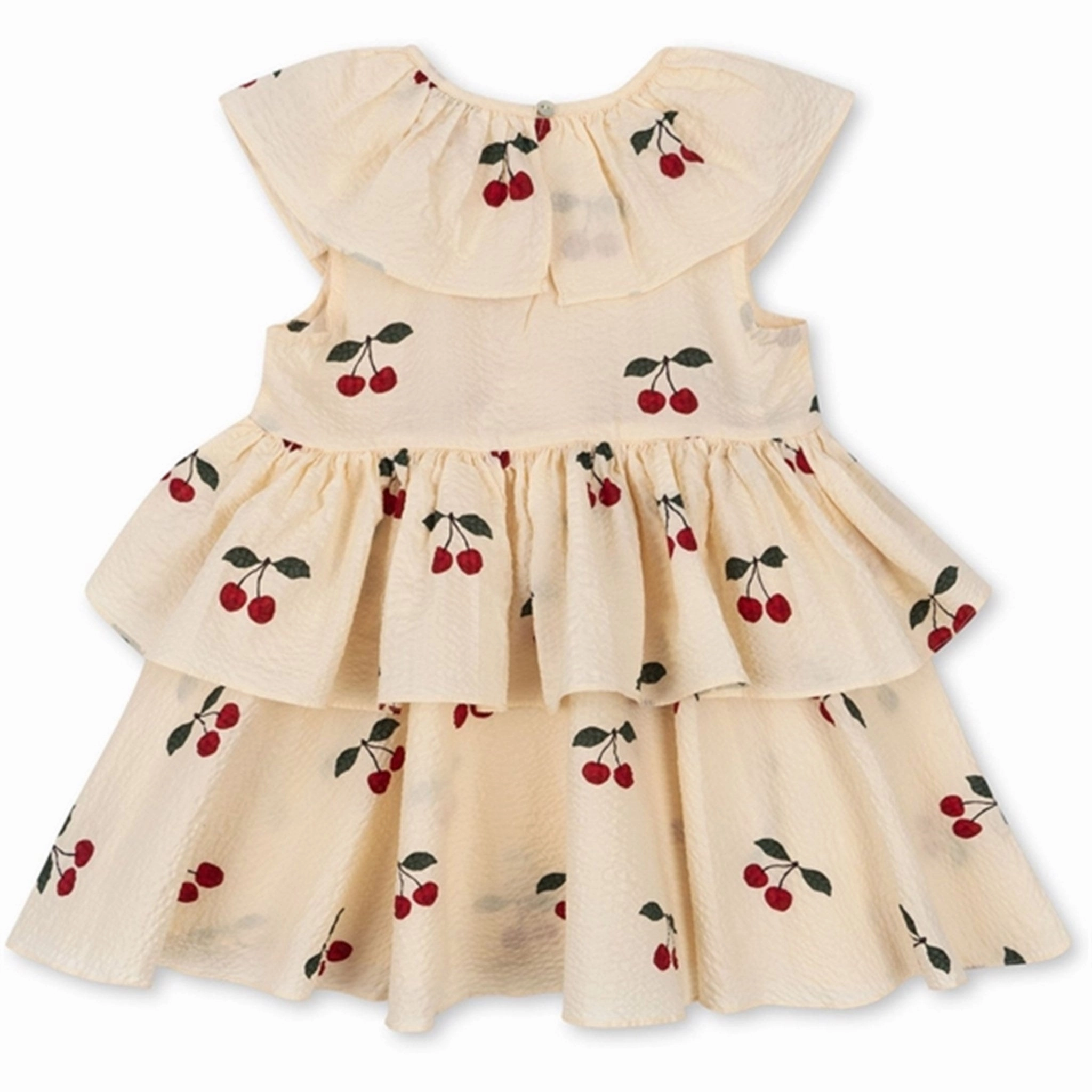 Konges Sl?jd Mon Grand Cherry Lunella Dress Romantic Bloom Textured Layers