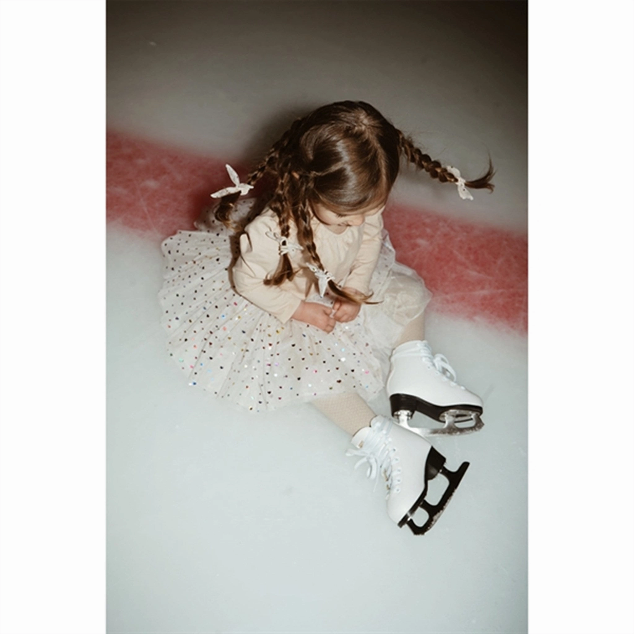 Peach Tone Flattering Cut Wear Konges Sl?jd Multi Heart Fairy Ballerina Dress