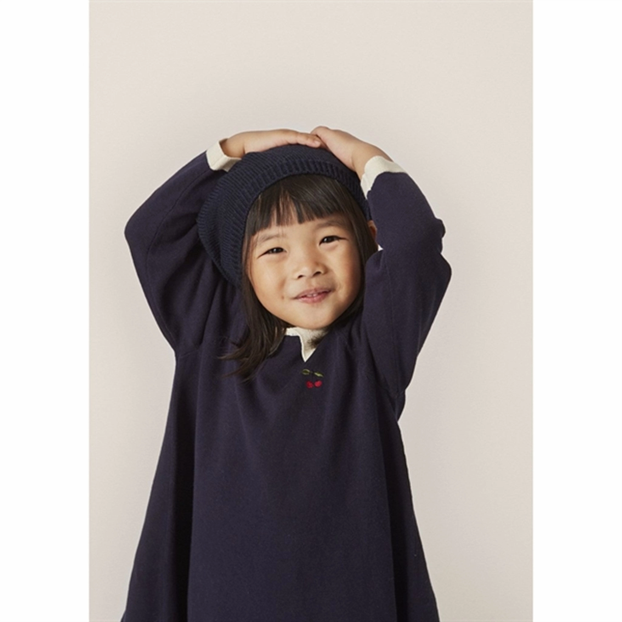 Silky Shine Konges Sl?jd Navy Venton Knit Dress