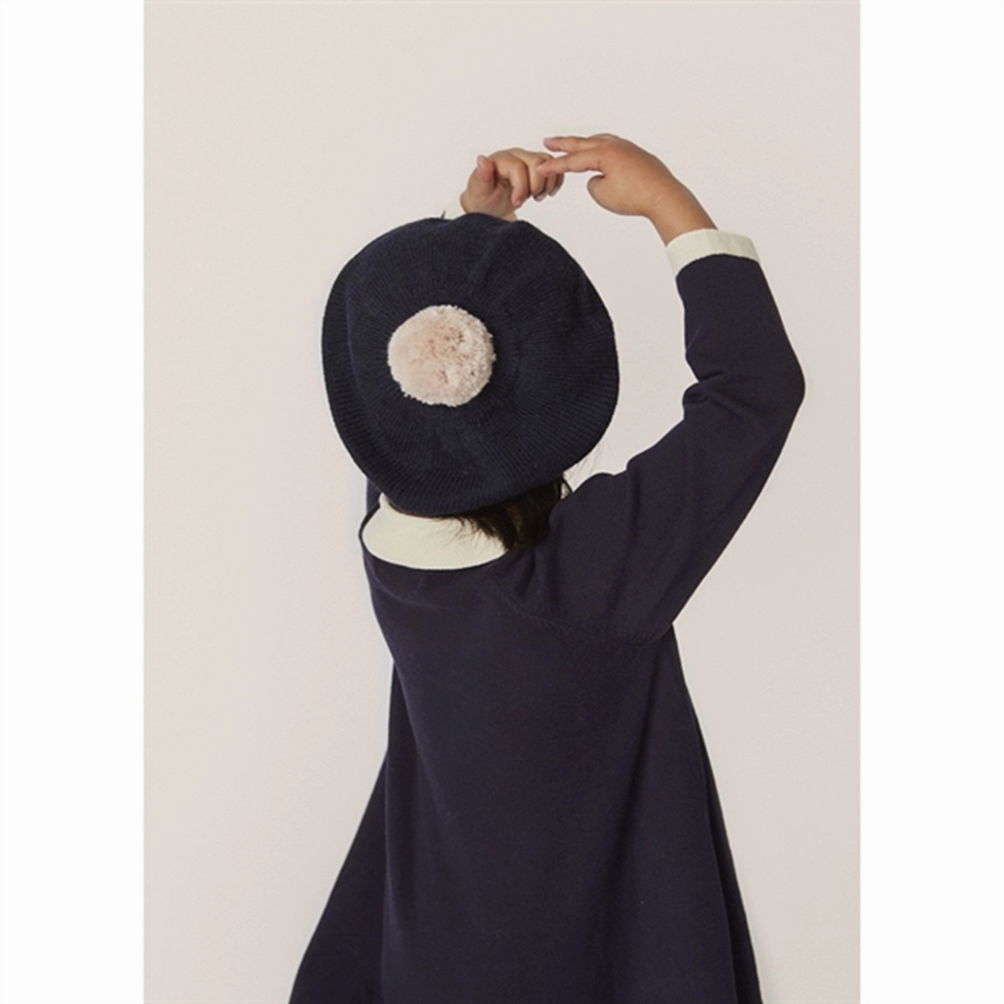 Smooth Detail Halter neck Konges Sl?jd Navy Venton Knit Dress