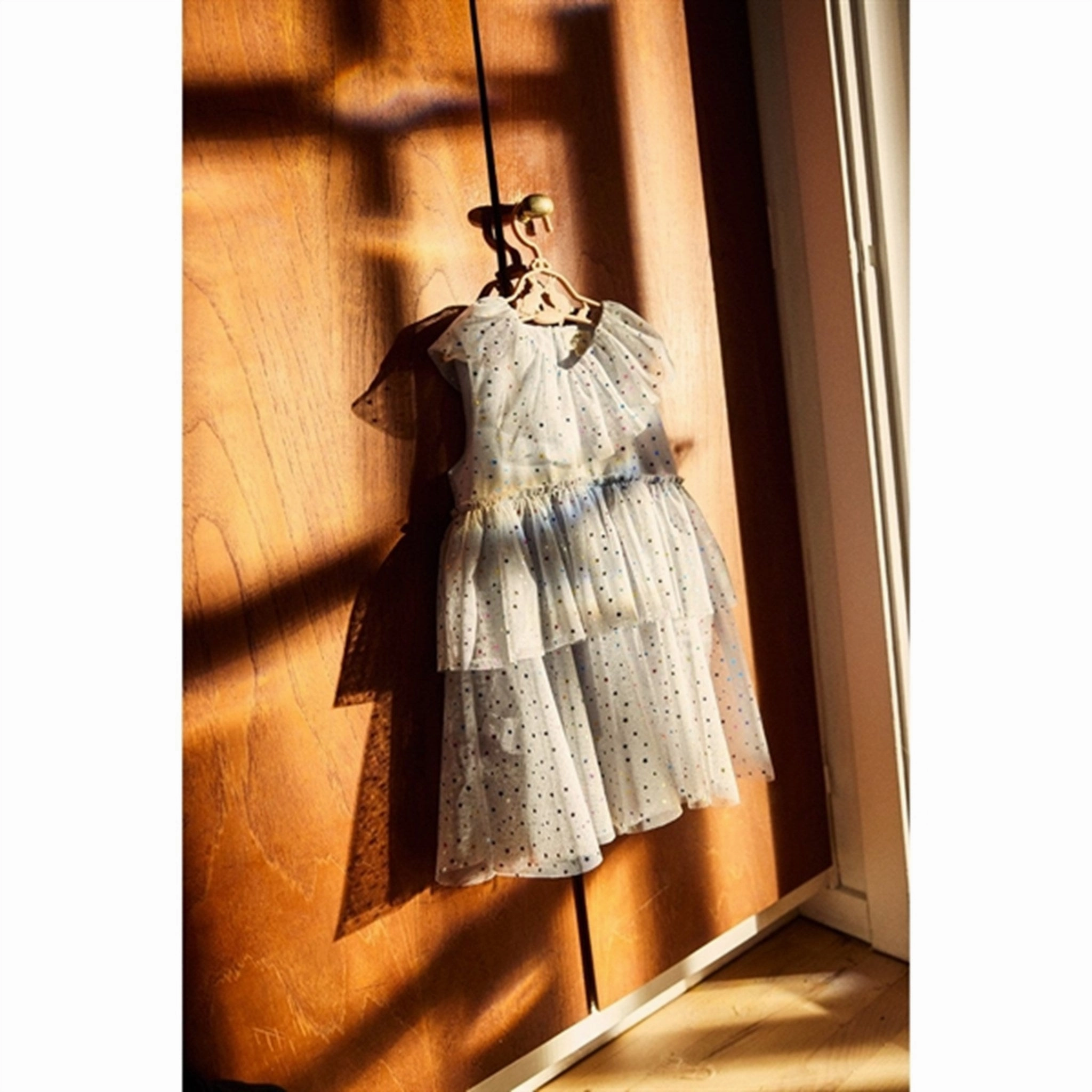 Konges Sl?jd Nuit Etoile Fairy Dress Dry-Clean-Only Satin Fabric