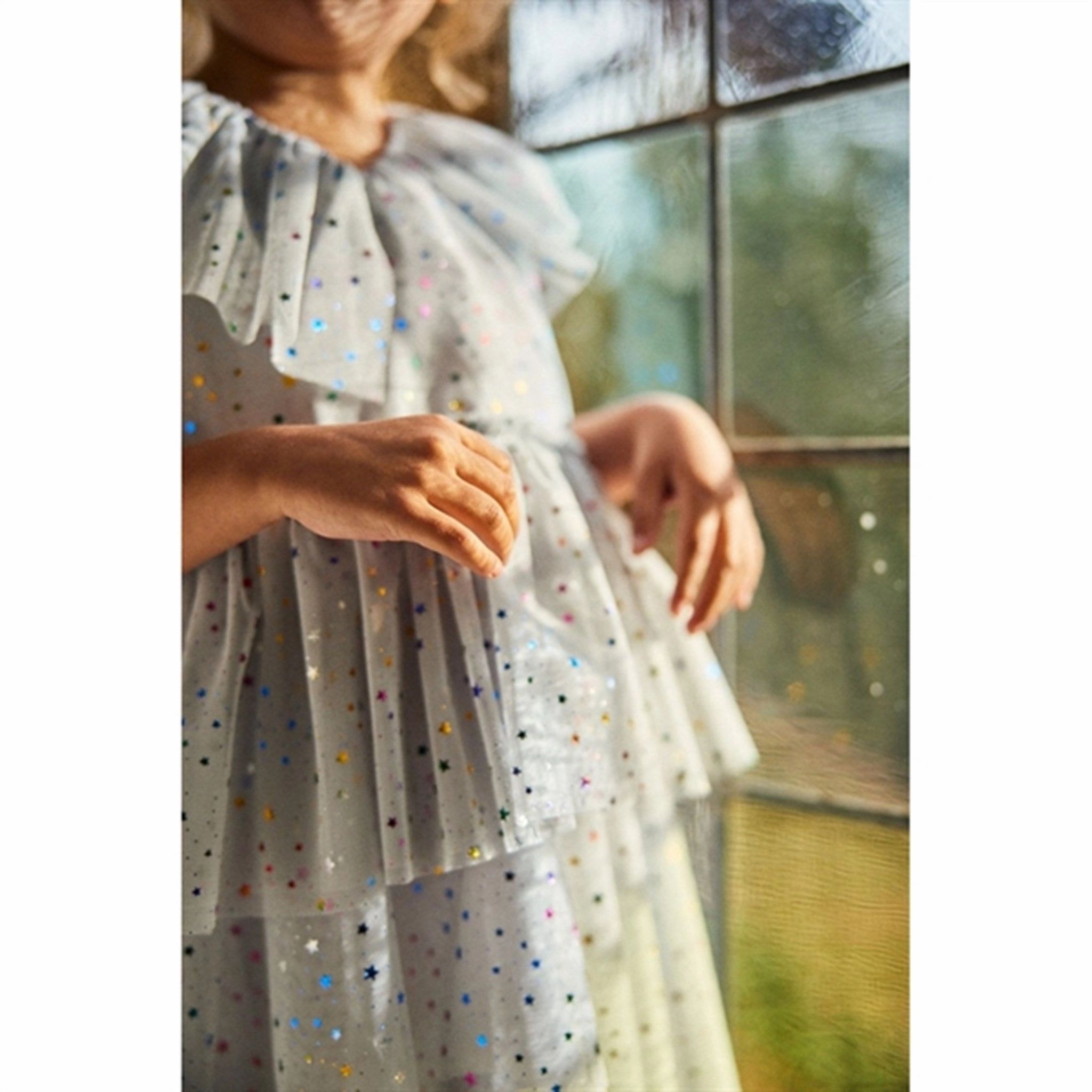 Gentle Drape Soft Fabric Konges Sl?jd Nuit Etoile Fairy Dress