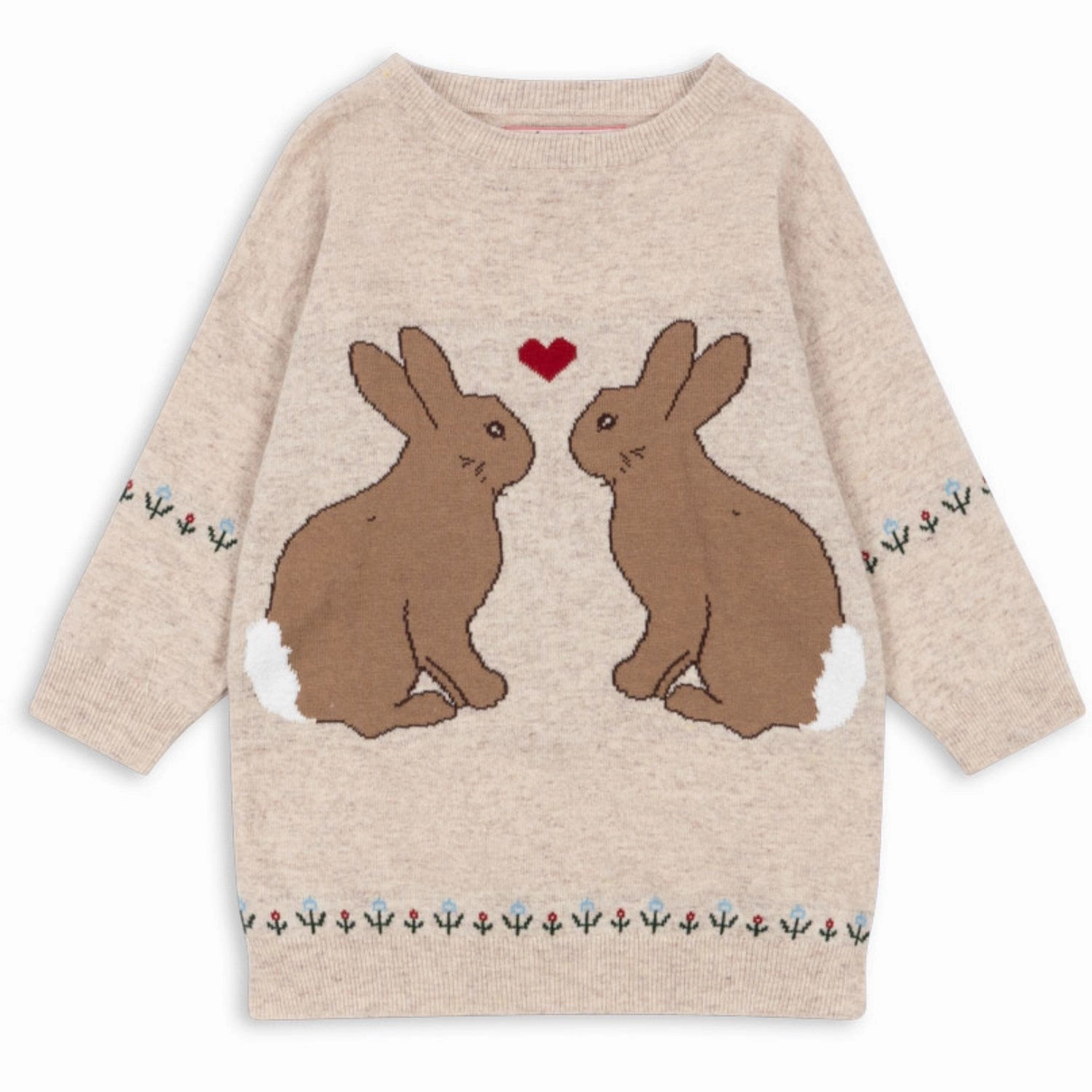 Quiet Luxury Konges Sl?jd Off White Melange Eli Knit Dress