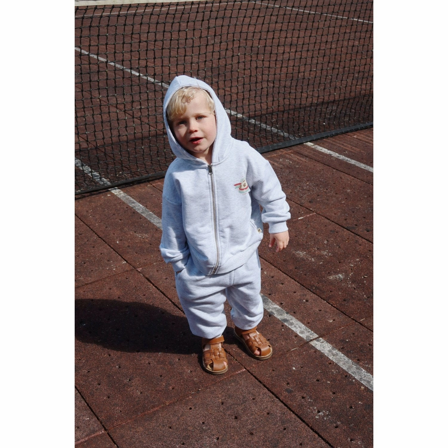 Konges Sl?jd Off White Melange Lou Hoodie Ocs Possum like