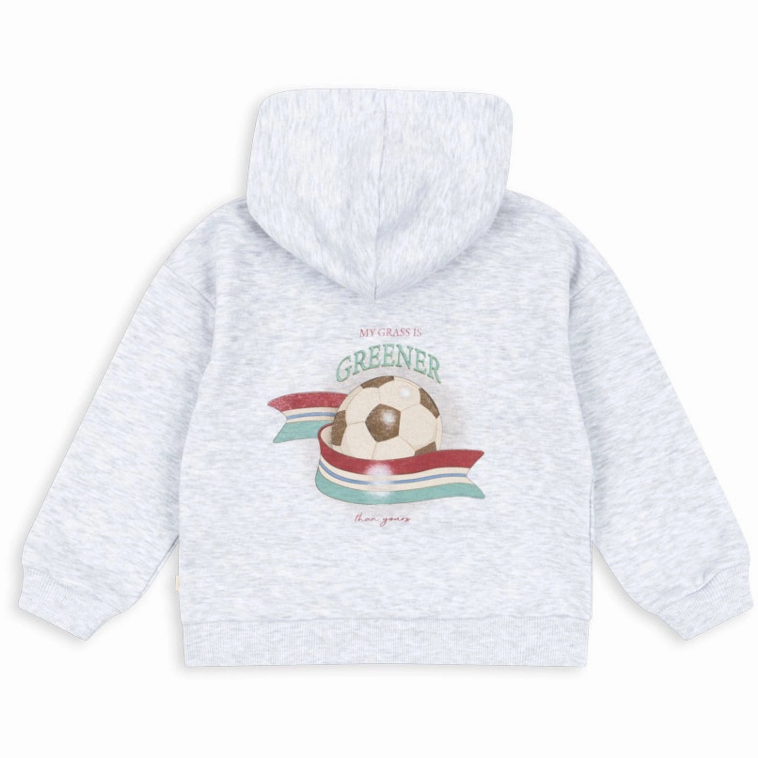 Konges Sl?jd Off White Melange Lou Hoodie Ocs Eco Conscious Dyes