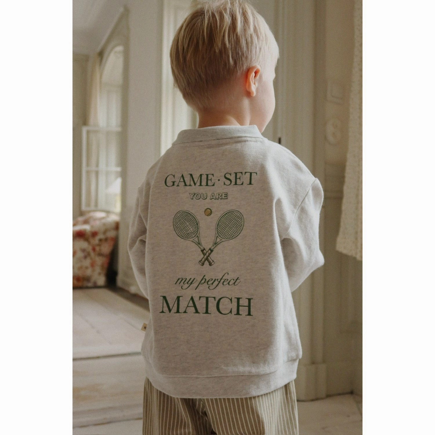 Comfortable Stretch TearResistant Fiber Konges Sl?jd Off White Melange Spotty Ls Polo GOTS