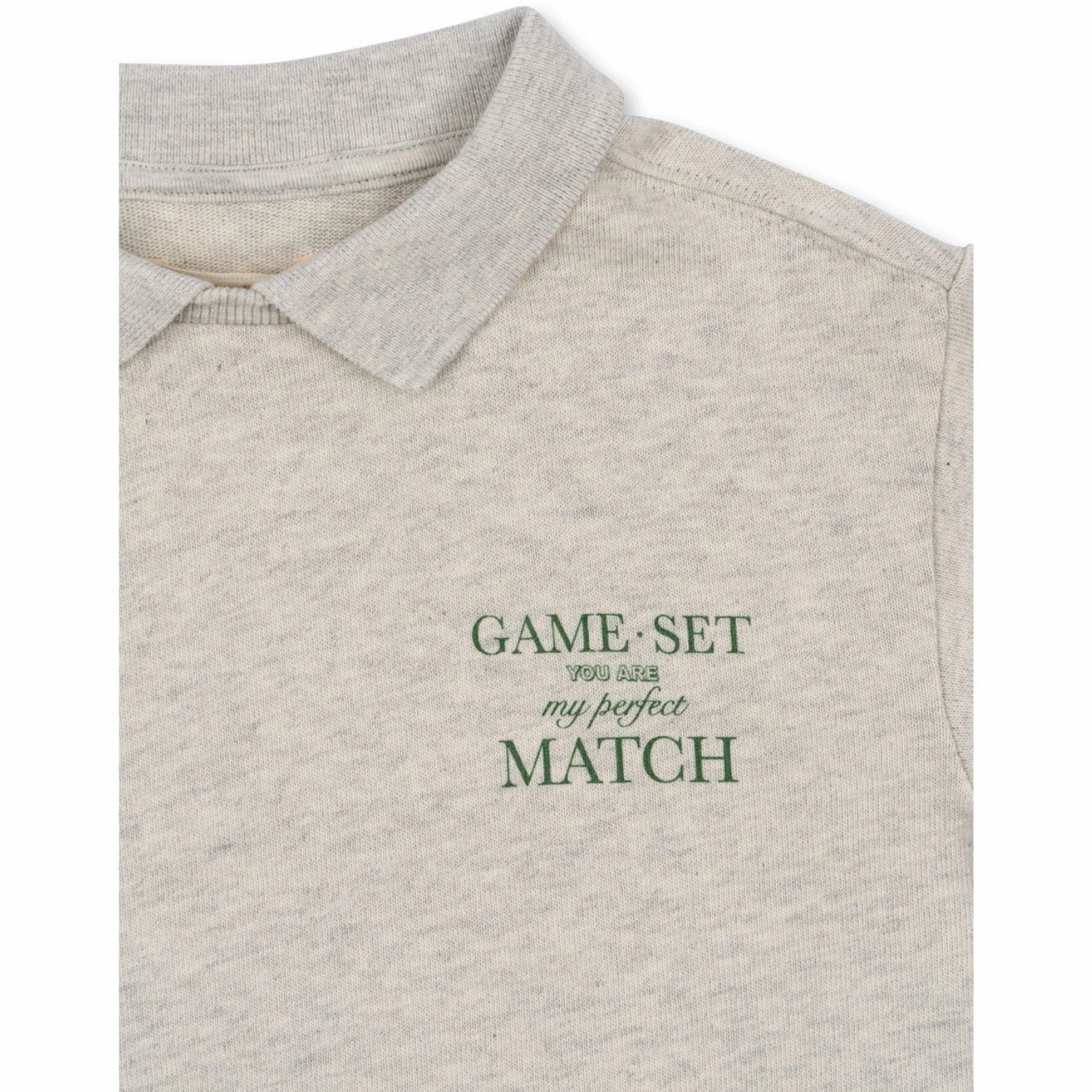 Thermoregulating Lining Konges Sl?jd Off White Melange Spotty Ls Polo GOTS