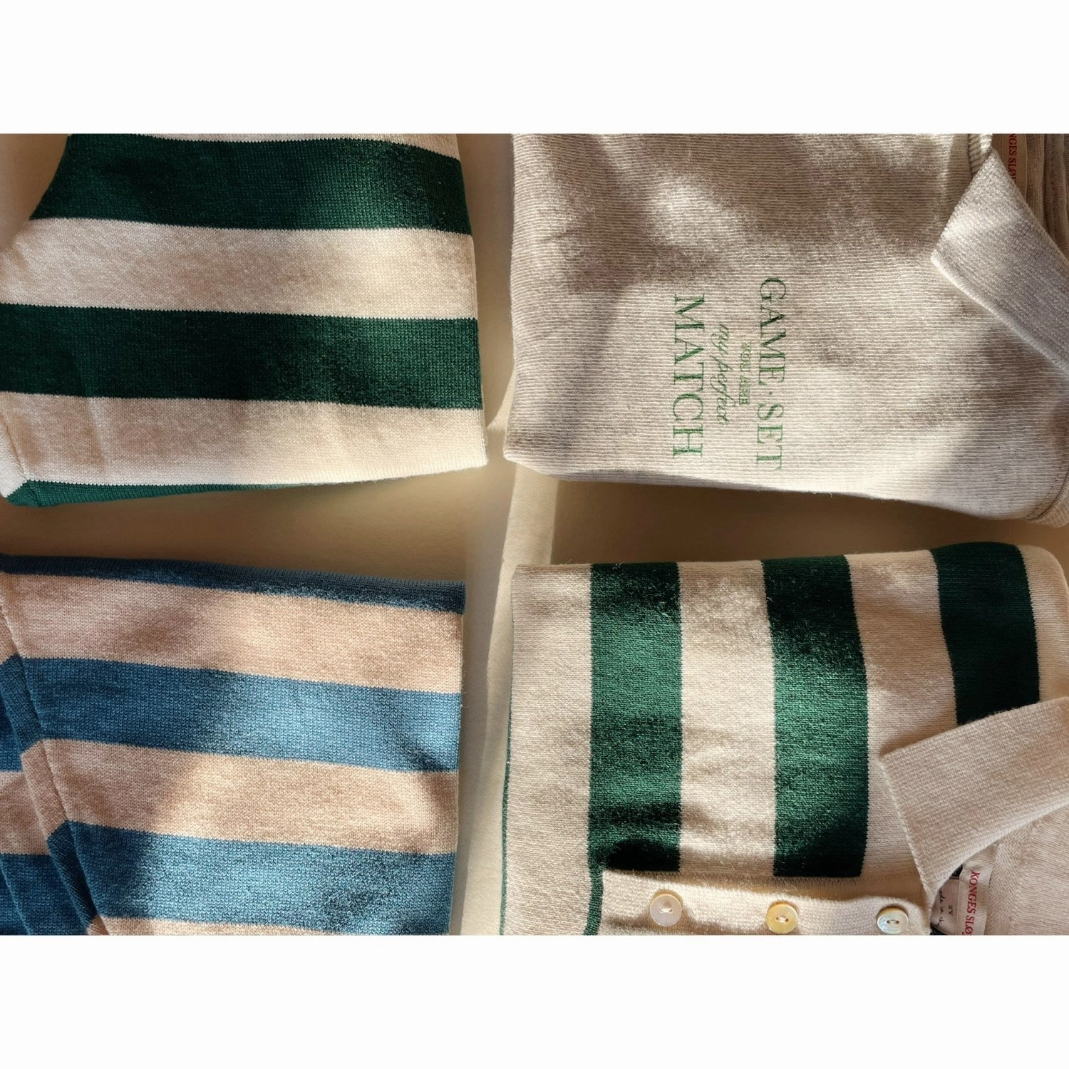 Breathable Textile Konges Sl?jd Off White Melange Spotty Ls Polo GOTS