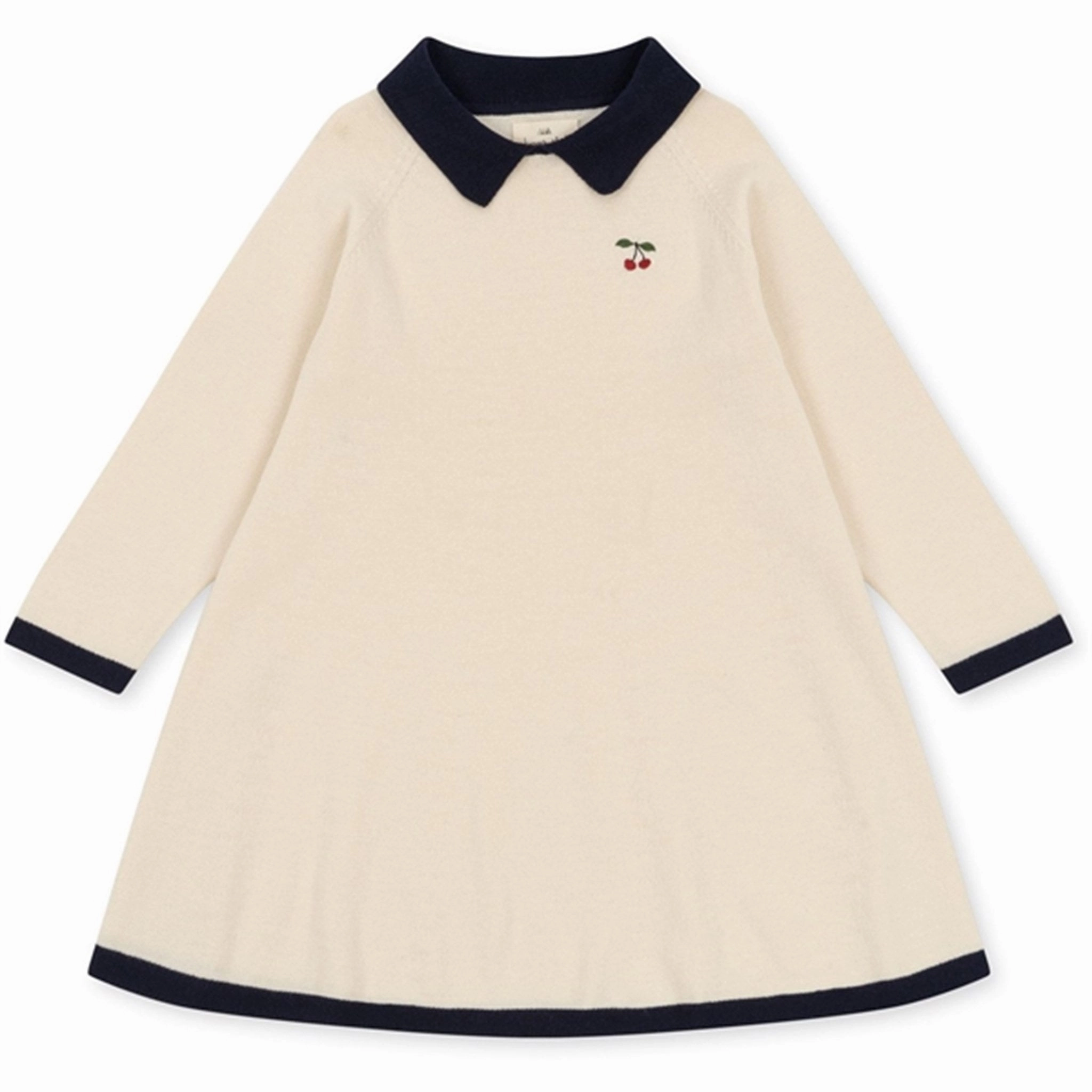 Crisp Texture Konges Sl?jd Off White Venton Knit Dress