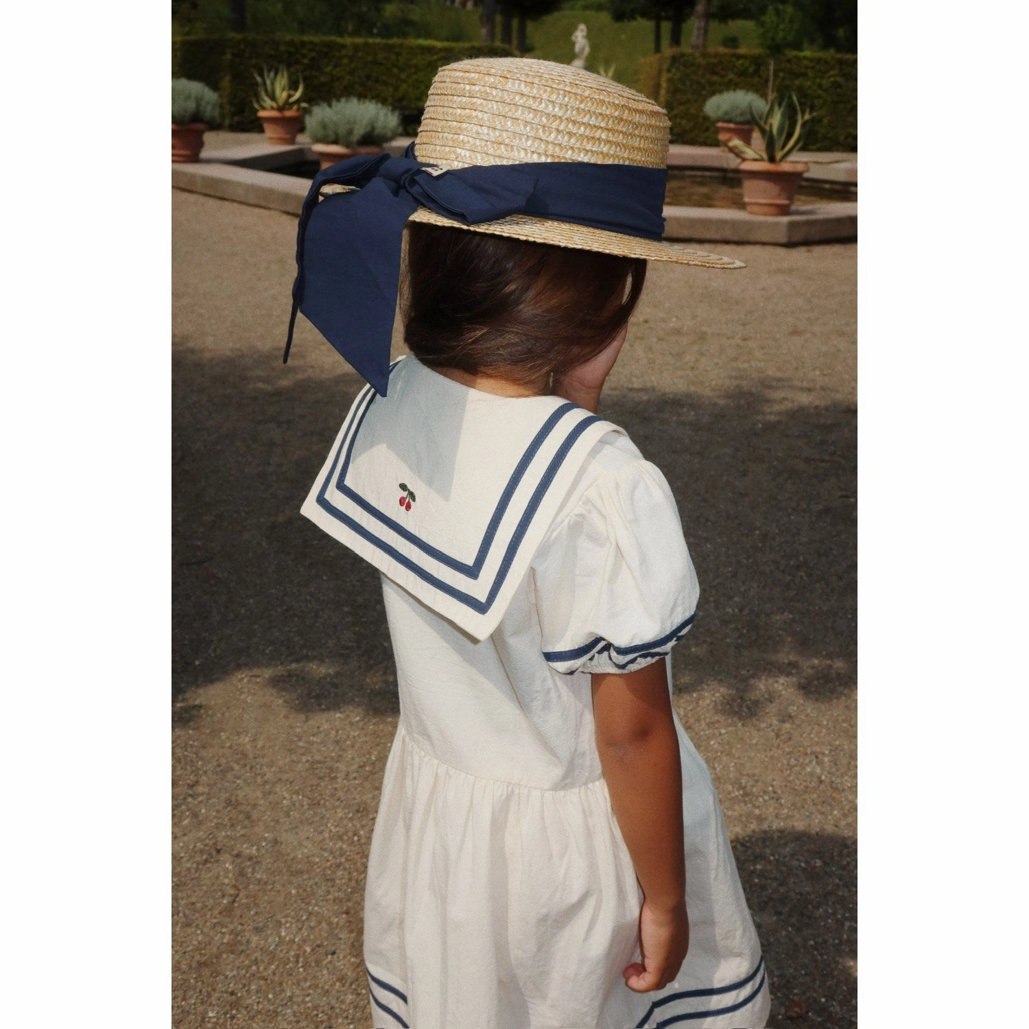 Konges Sl?jd Optic White Allie Sailor Dress Gots Refined Style