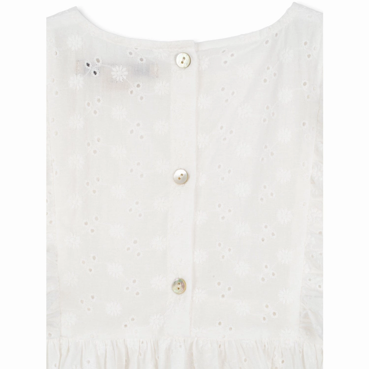 Konges Sl?jd Optic White Lacey Dress Balanced Tone