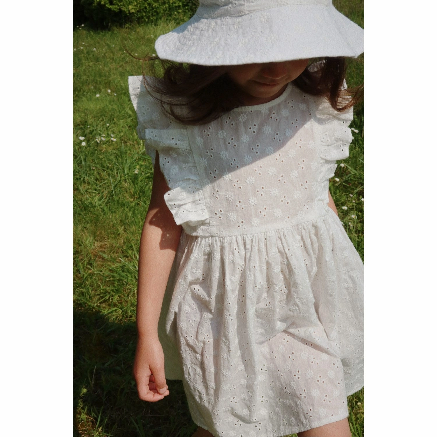 WideCollarDesign Konges Sl?jd Optic White Lacey Dress