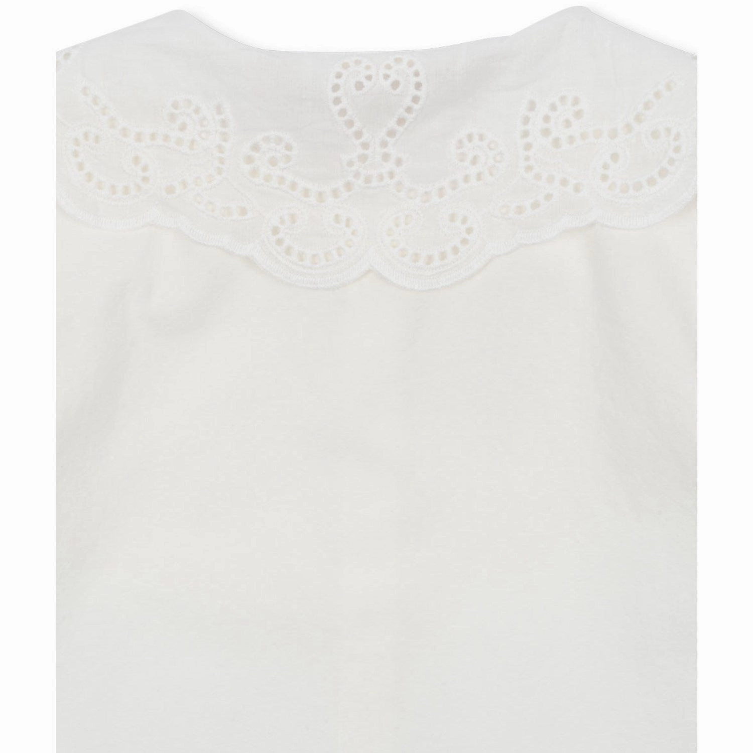 Ribbed Trim Ethical production Konges Sl?jd Optic White Rilo Collar Shirt GOTS