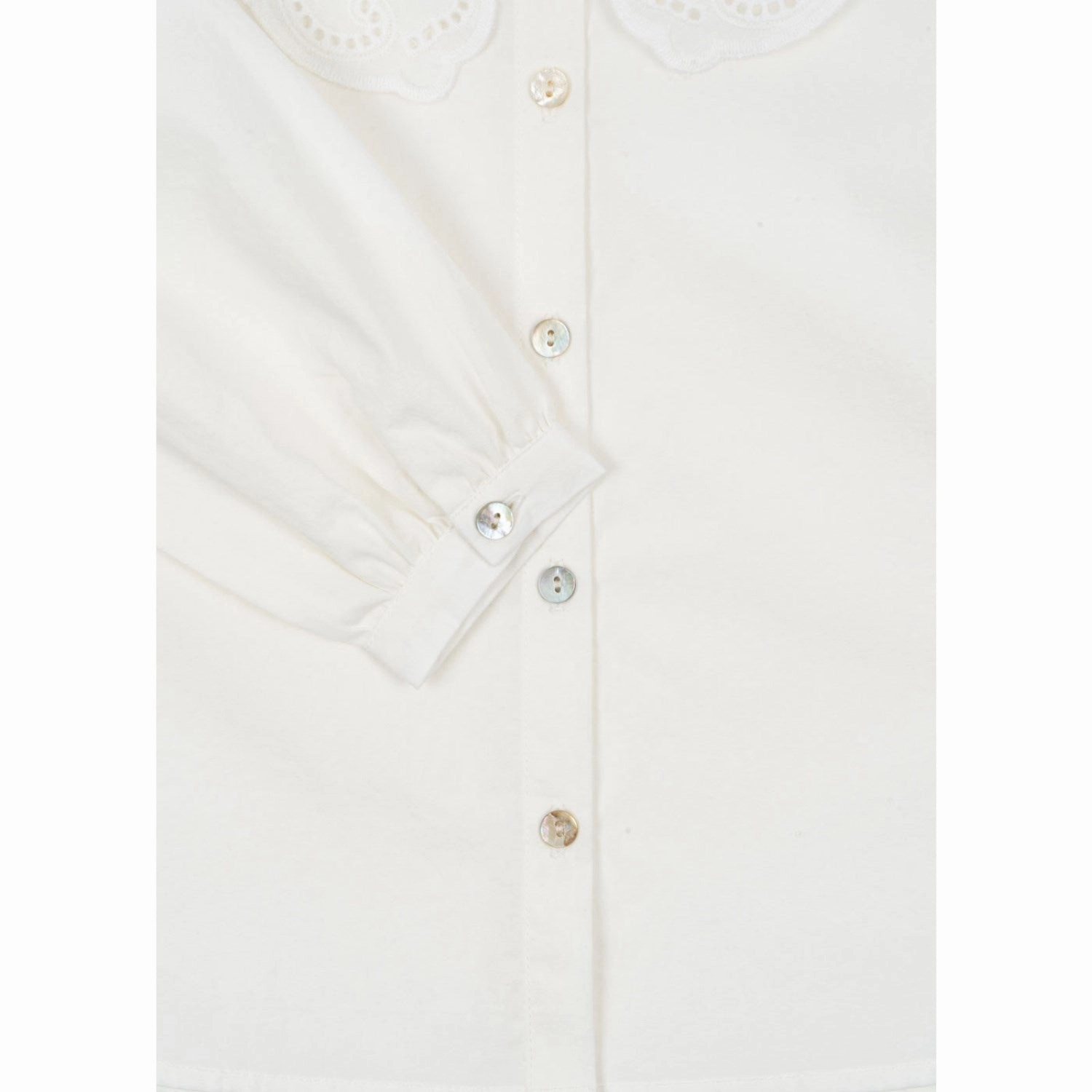 Konges Sl?jd Optic White Rilo Collar Shirt GOTS Cocktail Party High-Quality Material