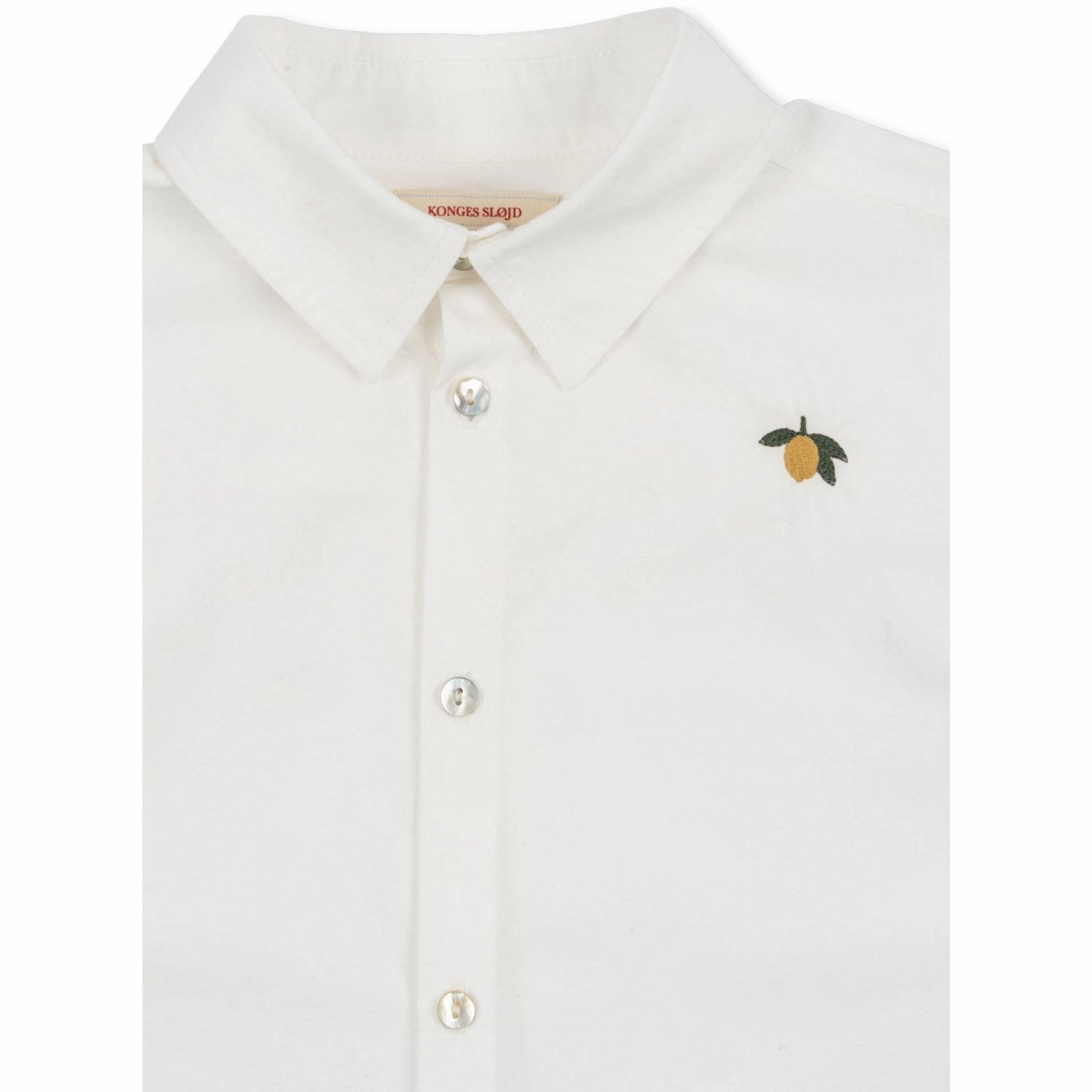 Konges Sl?jd Optic White Rolf Shirt Gots Year-Round Wear Mature appeal