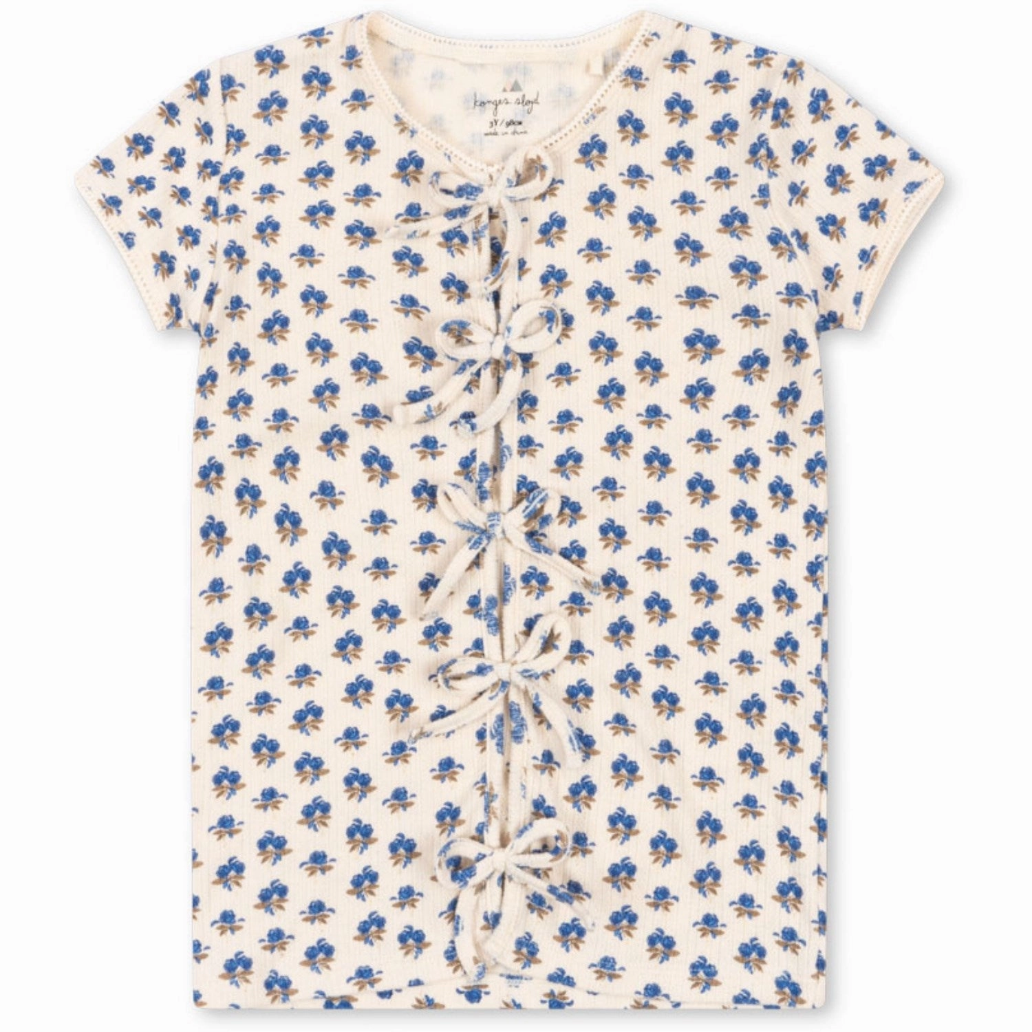 Stretch Jersey Knit Long Lasting Color Konges Sl?jd Piccoloblu Gold Mulli Tee Gots