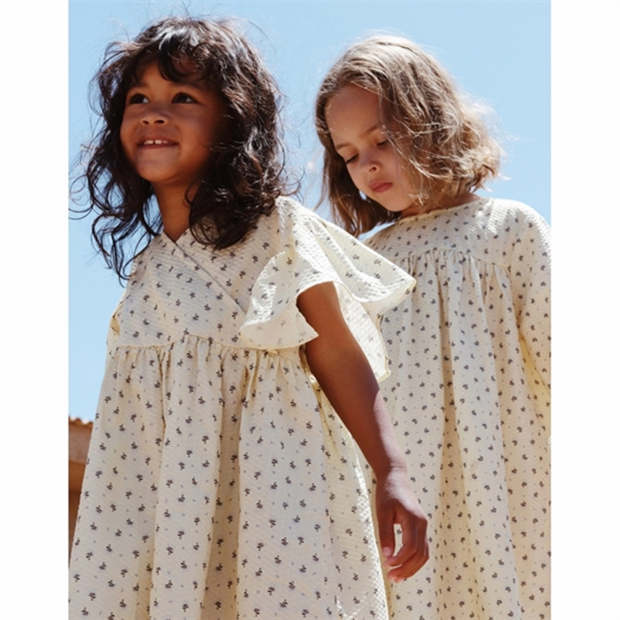 Travel Fashion Feminine Look Konges Sl?jd Point Bleu Bitsy Dress