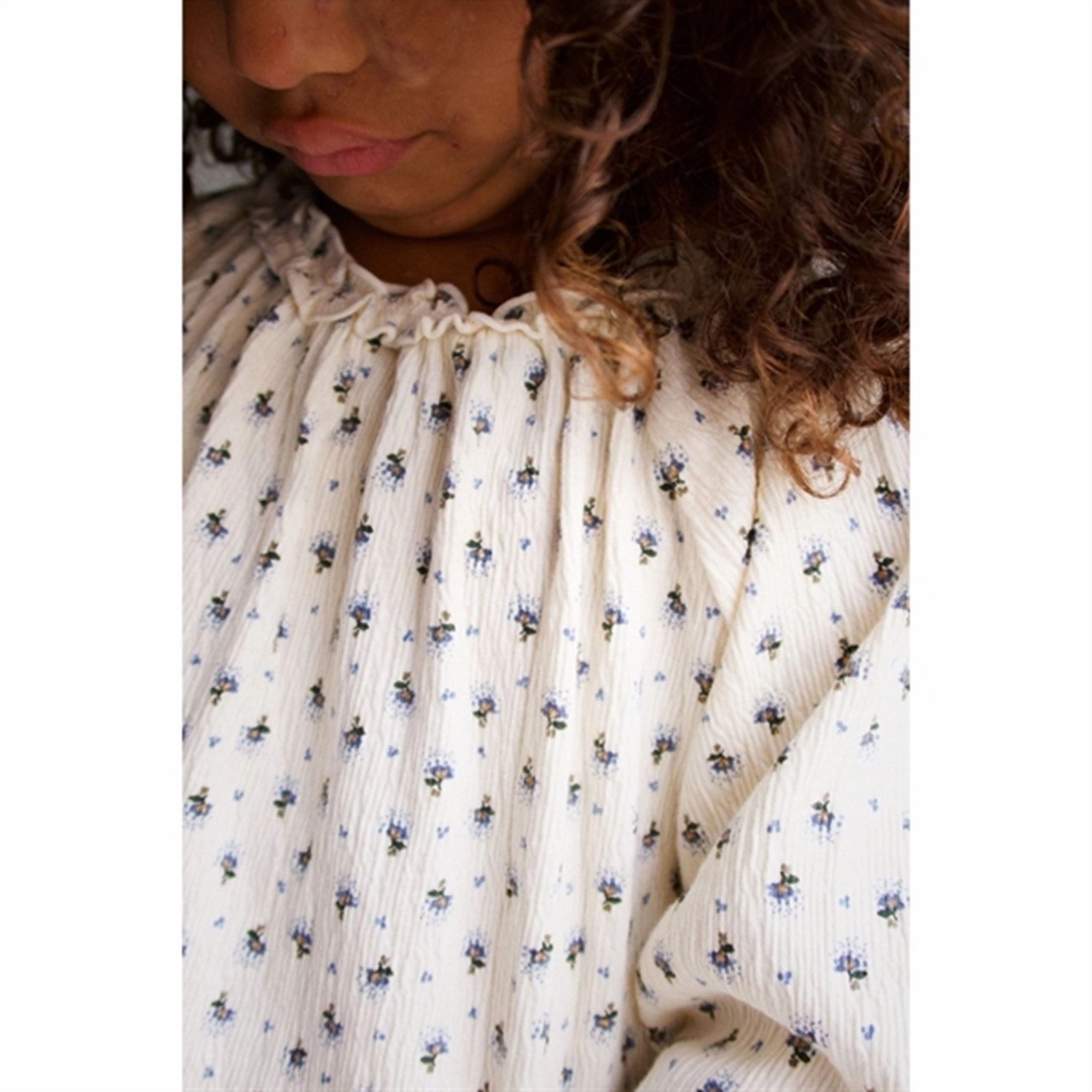 Pocket Detailing Tailored Cuffs Konges Sl?jd Point Bleu Butter Chleo Blouse