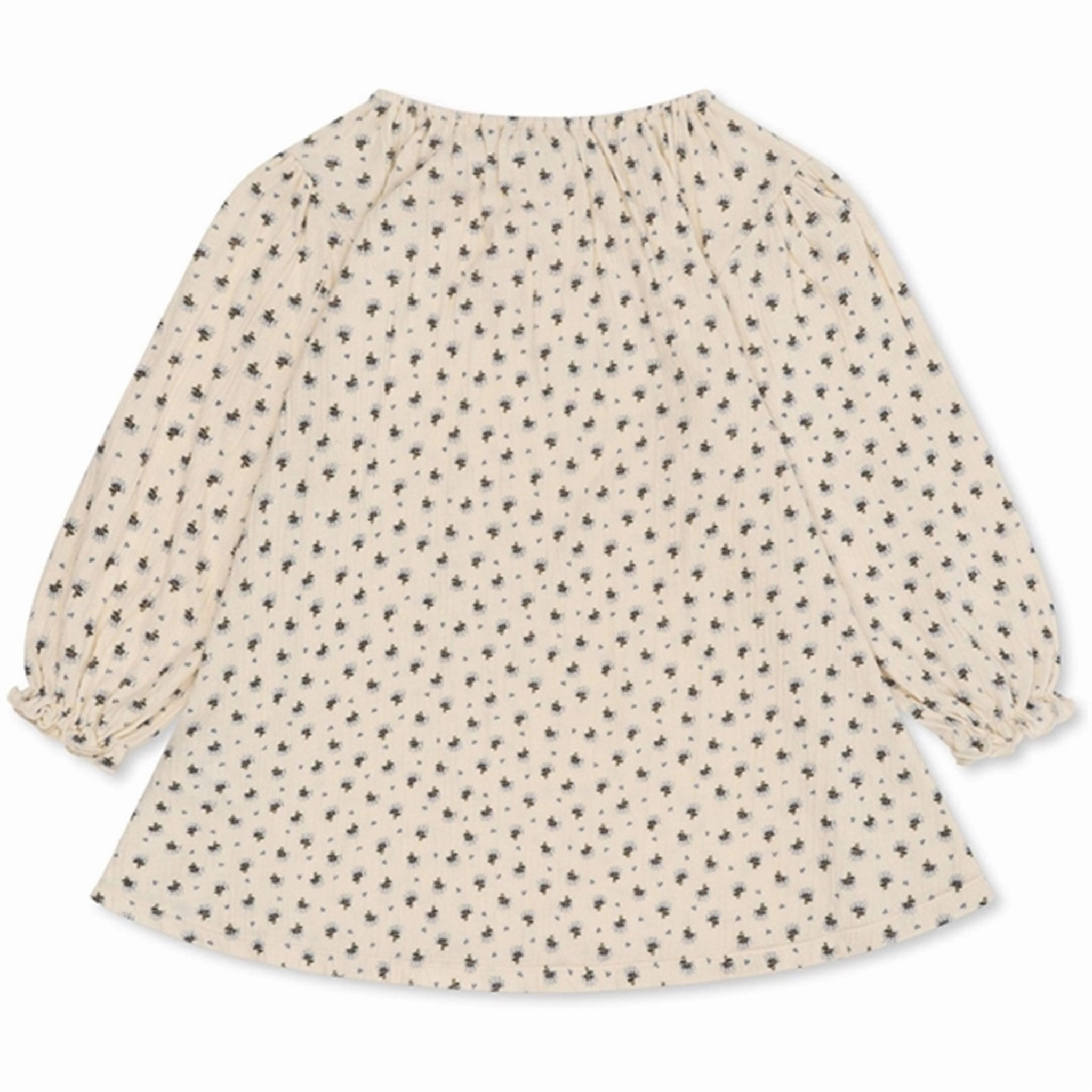 Konges Sl?jd Point Bleu Butter Chleo Dress Solid-color Feminine full-length gown