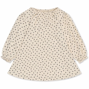 Konges Sl?jd Point Bleu Butter Chleo Dress Soft Feel Skirt Flare