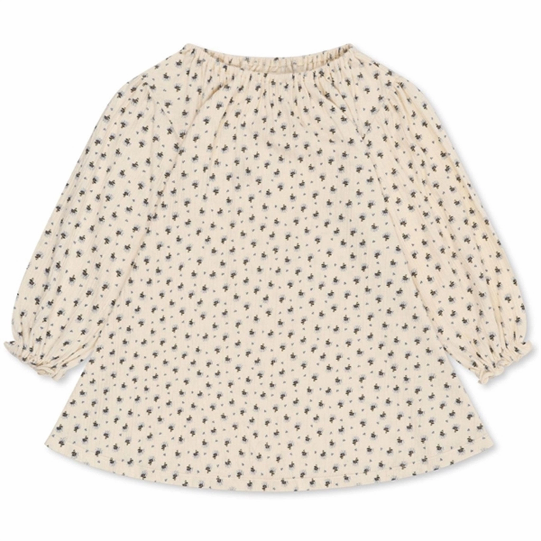 Konges Sl?jd Point Bleu Butter Chleo Dress Soft Feel Skirt Flare